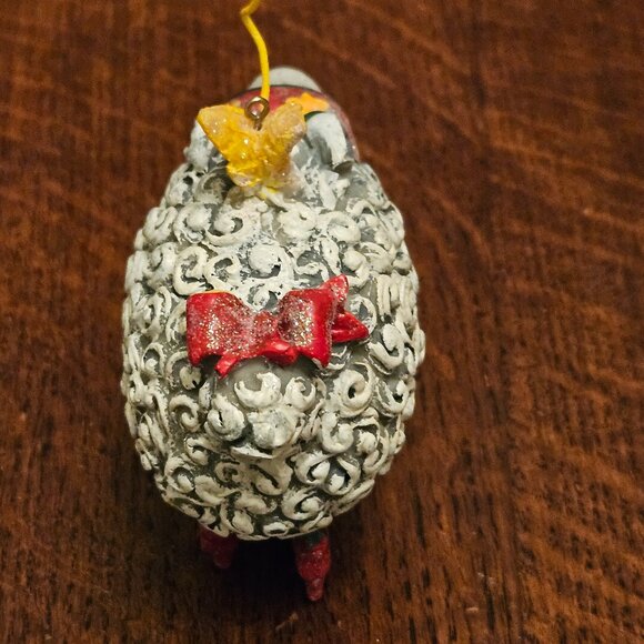 Mackenzie Childs Christmas Sheep in Red Shoes by Patience Brewster 4" - Picture 3 of 6